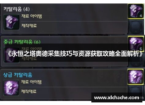 《永恒之塔奥德采集技巧与资源获取攻略全面解析》